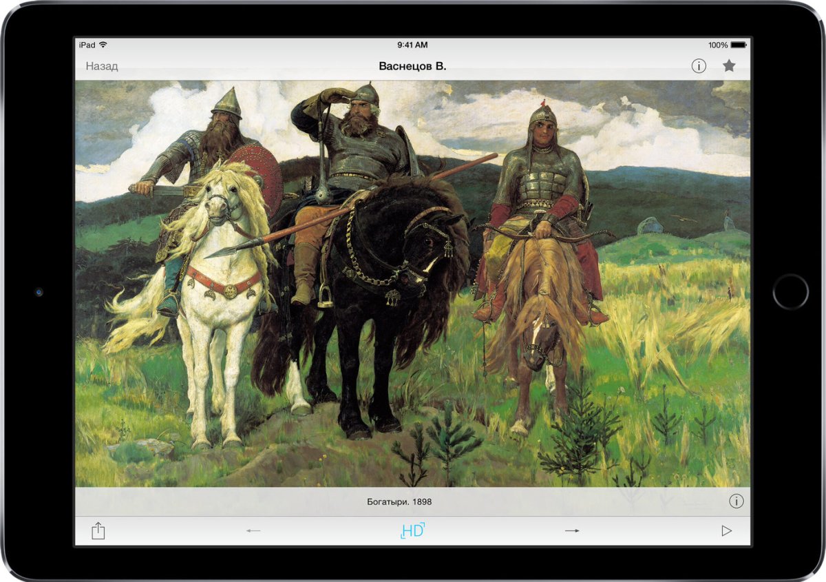 Картина Васнецова Иван Царевич на сером волке