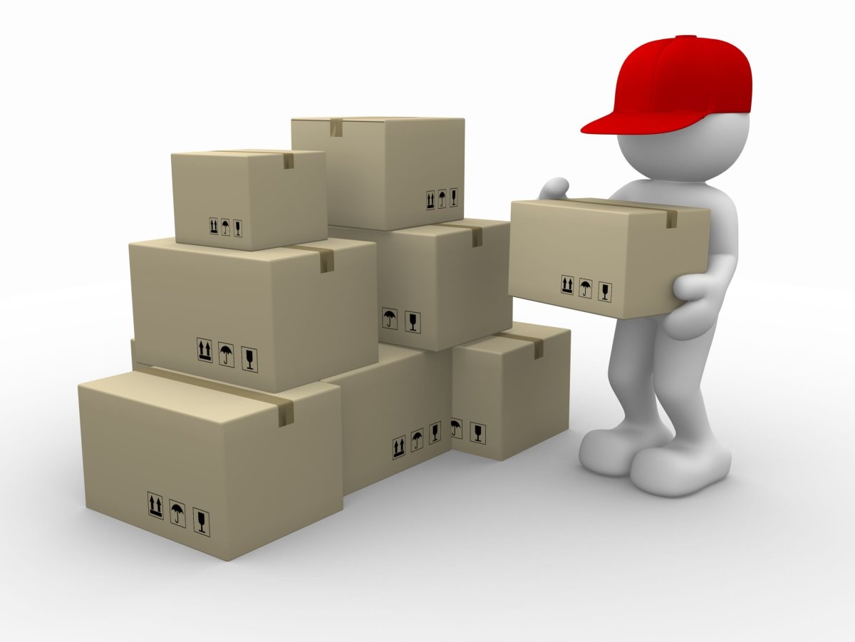 Человечек с коробками
