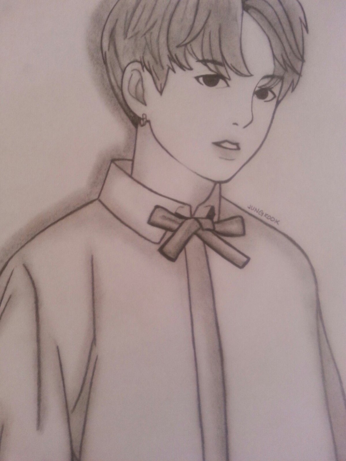 БТС аниме скетч Чонгук