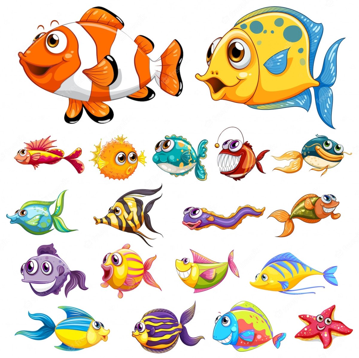 Аквариумные рыбки вектор