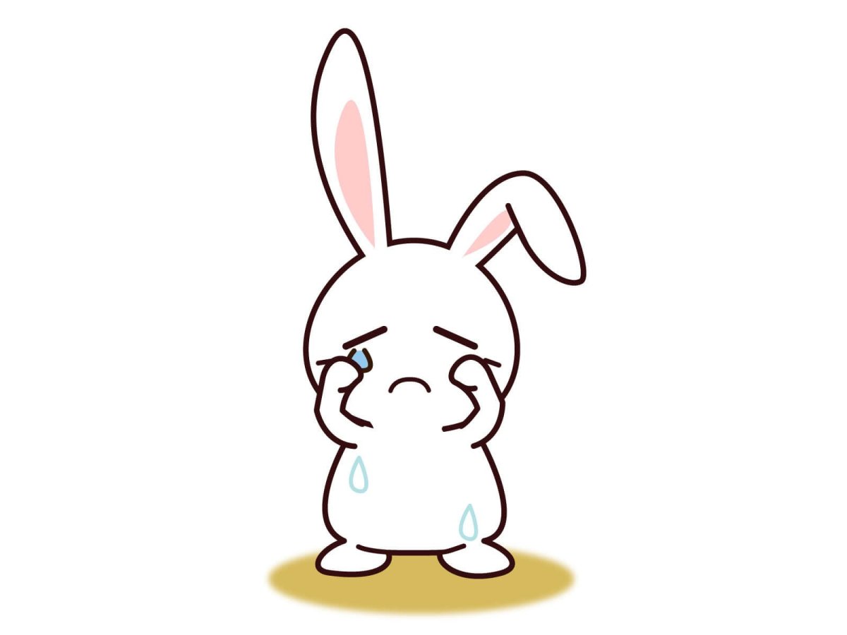 Грустный заяц из сказки