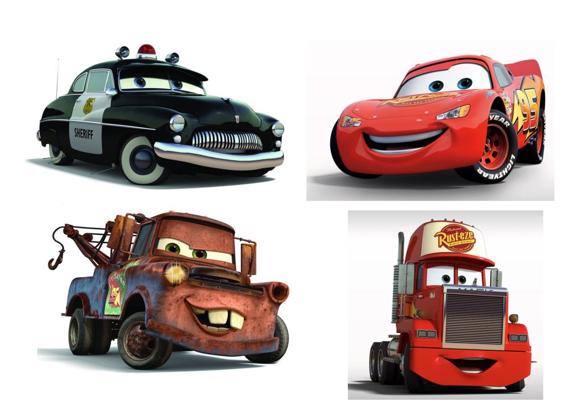 Герои мультика молния Маккуин