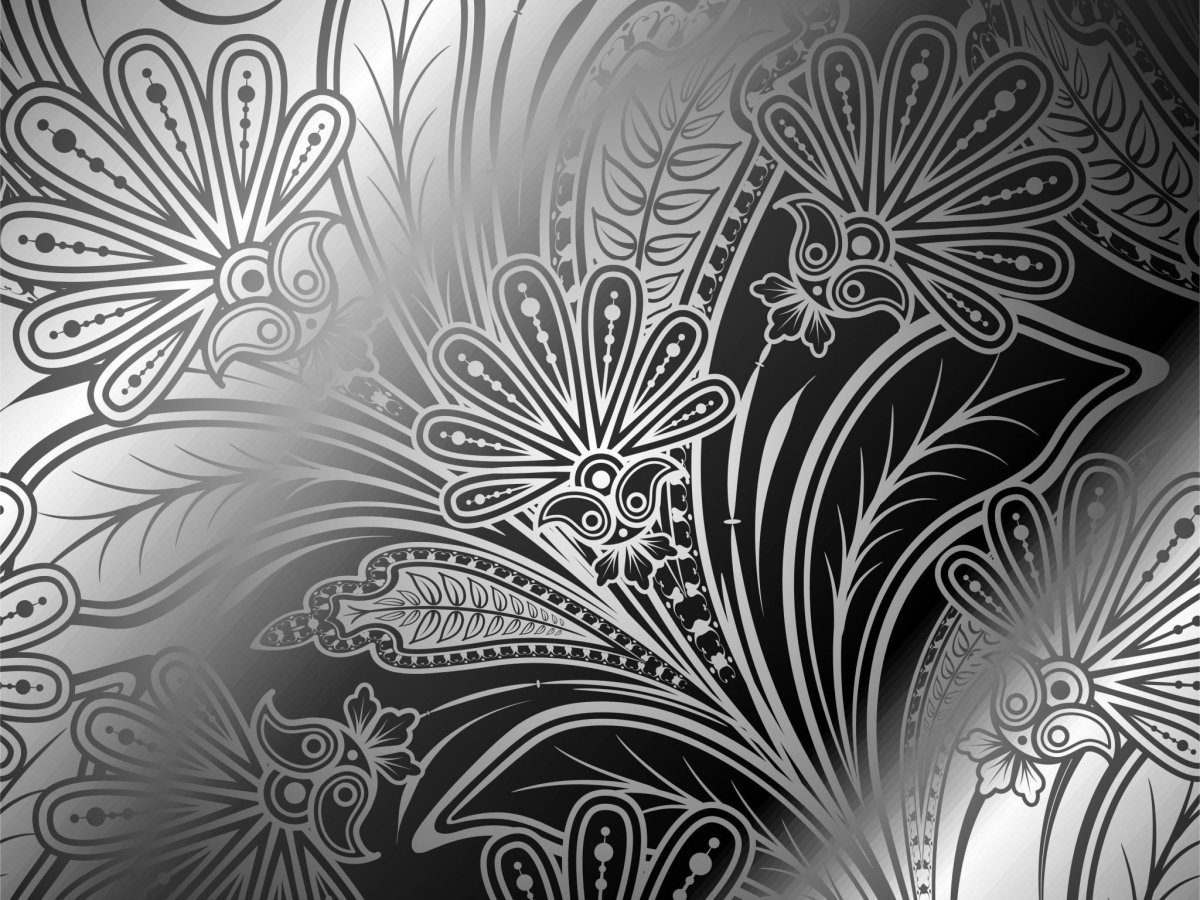 Абстракция в черно-белом цвете