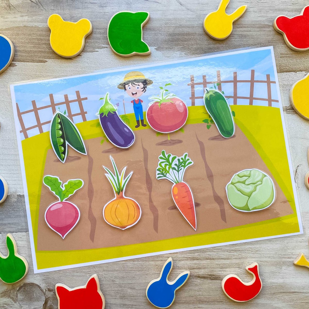 Пластик на липучках "мама и малыш" 10kor Plastic