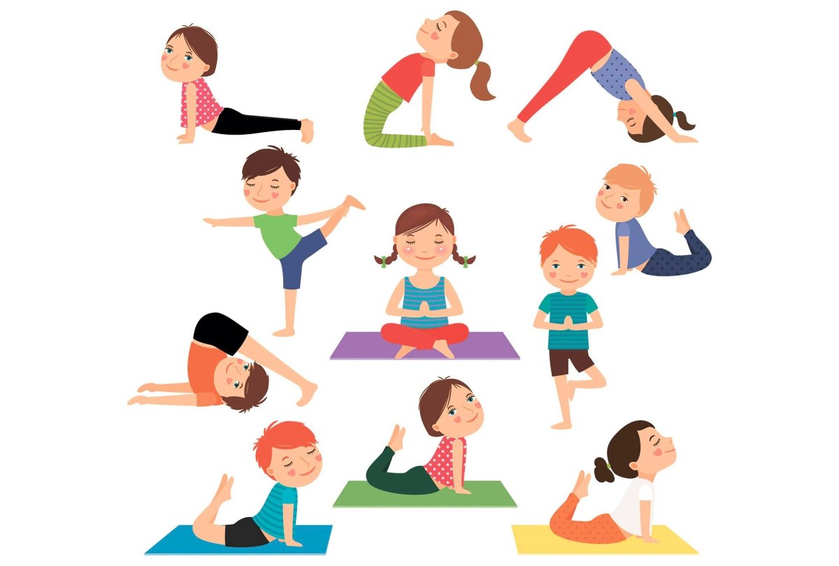 Йога рисунок для детей