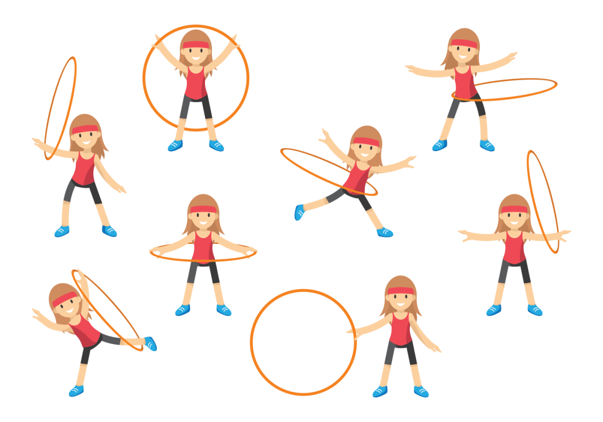 Гимнастические упражнения для детей с обручем