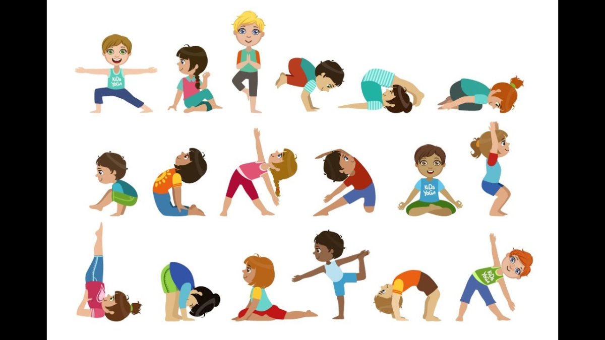 Карточки для детской йоги