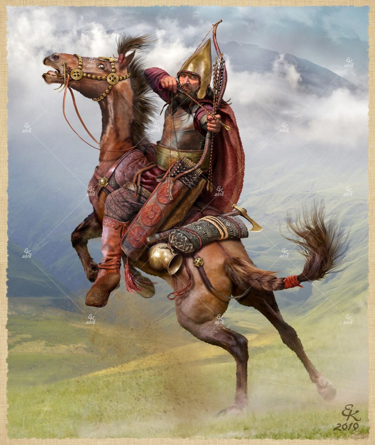 Лошадиная упряжь скифов