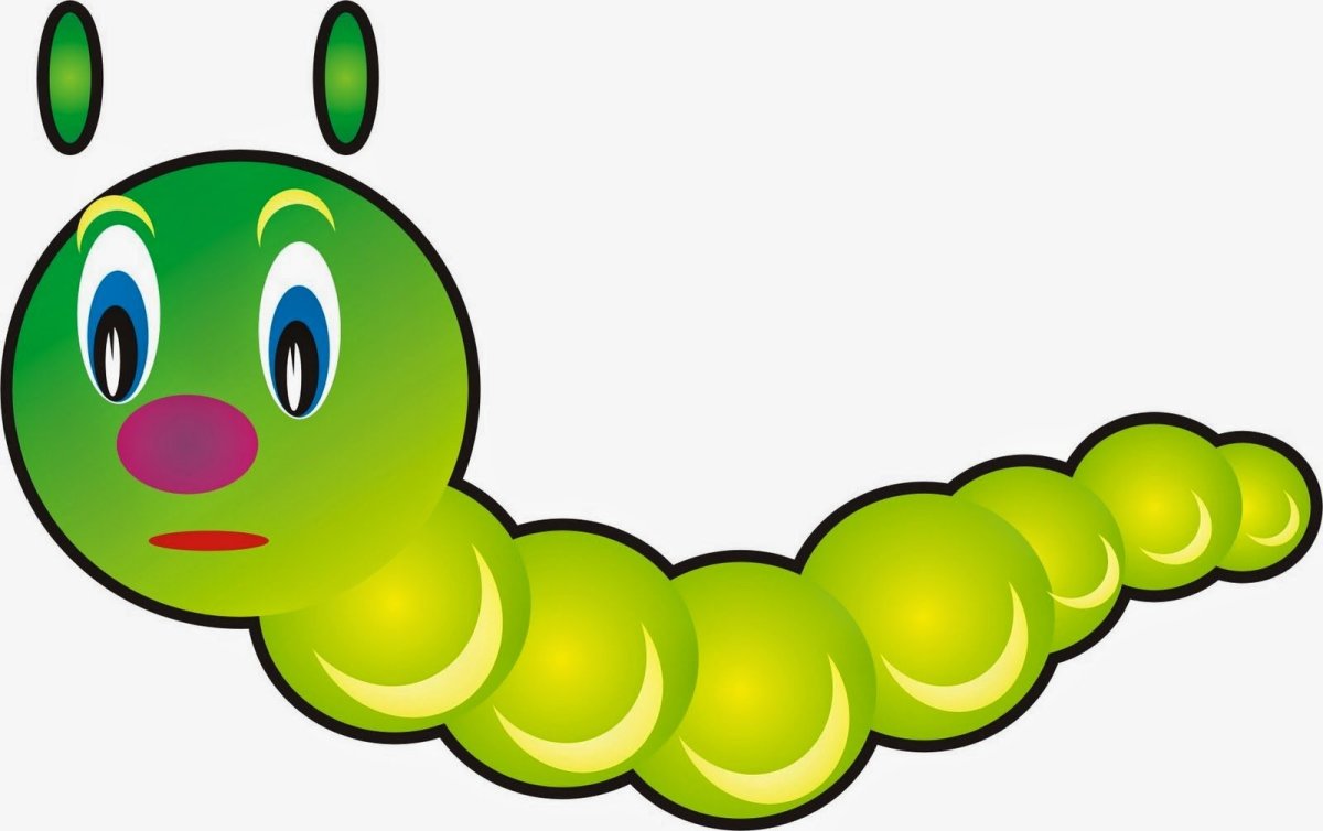 Гусеница детская разноцветная