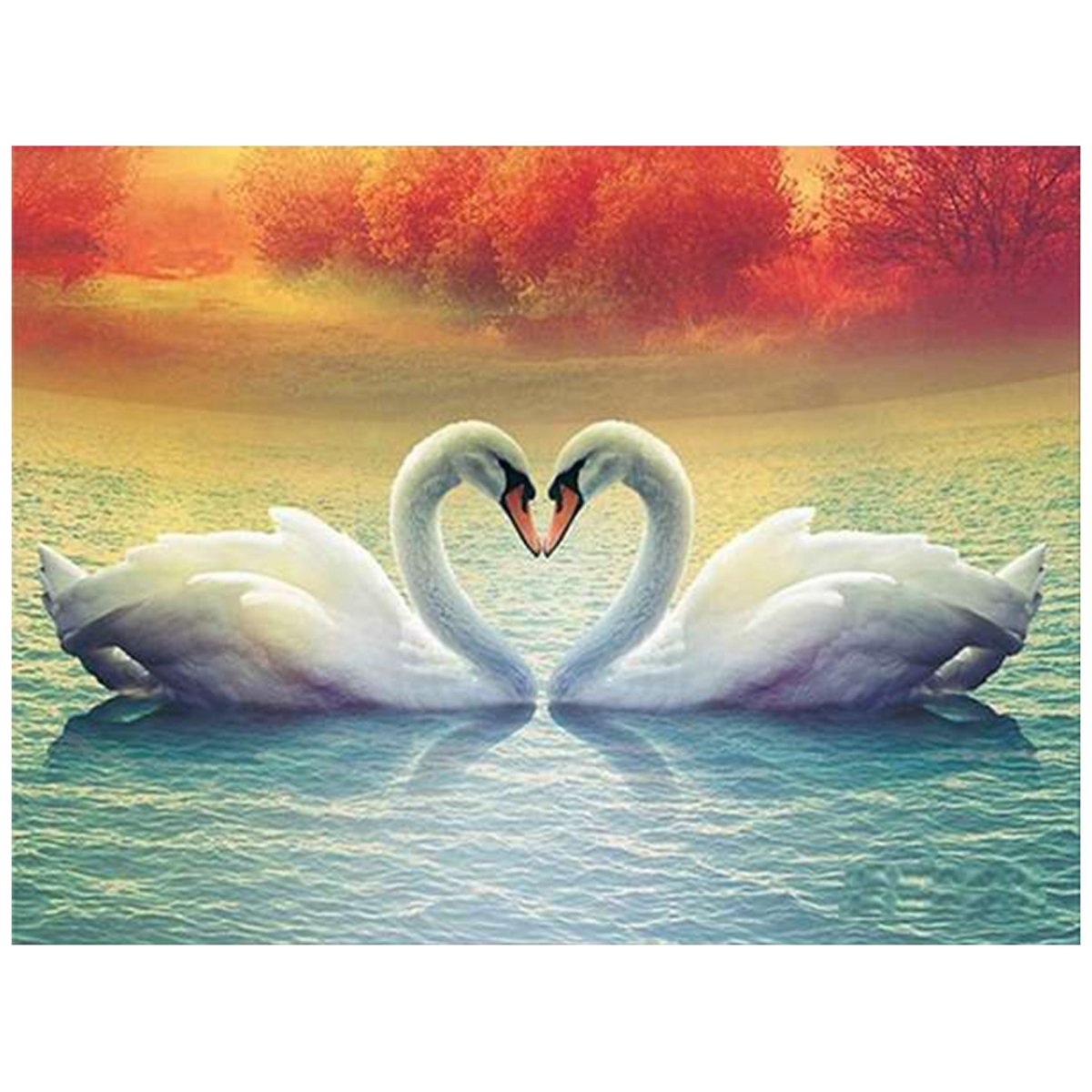 Пара лебедей