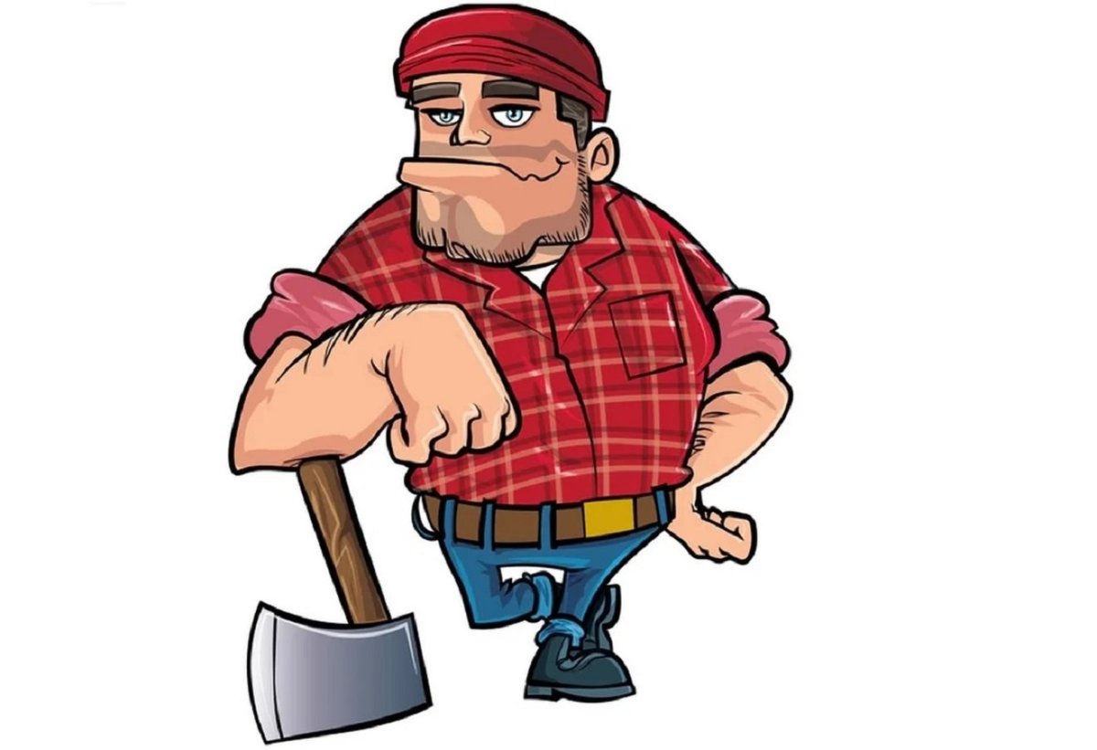 Лесоруб из мультика