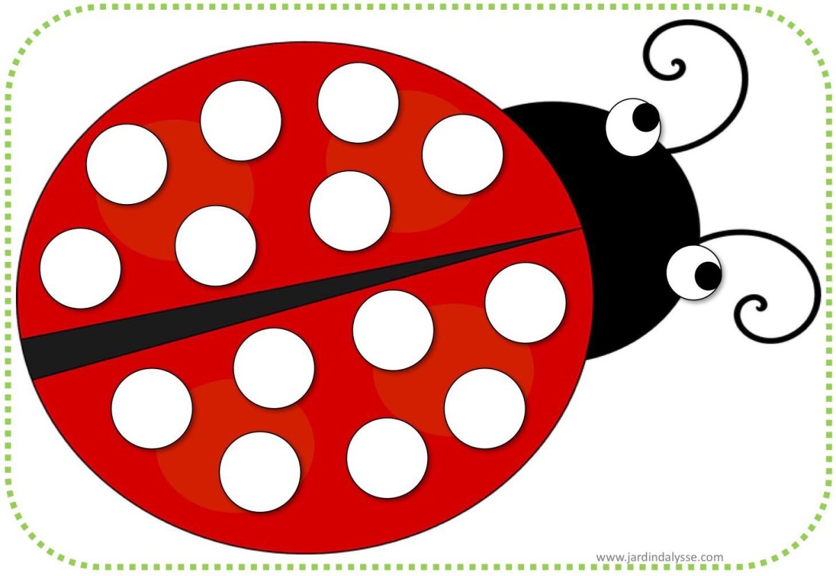 Лепка пластилином Божьи коровки