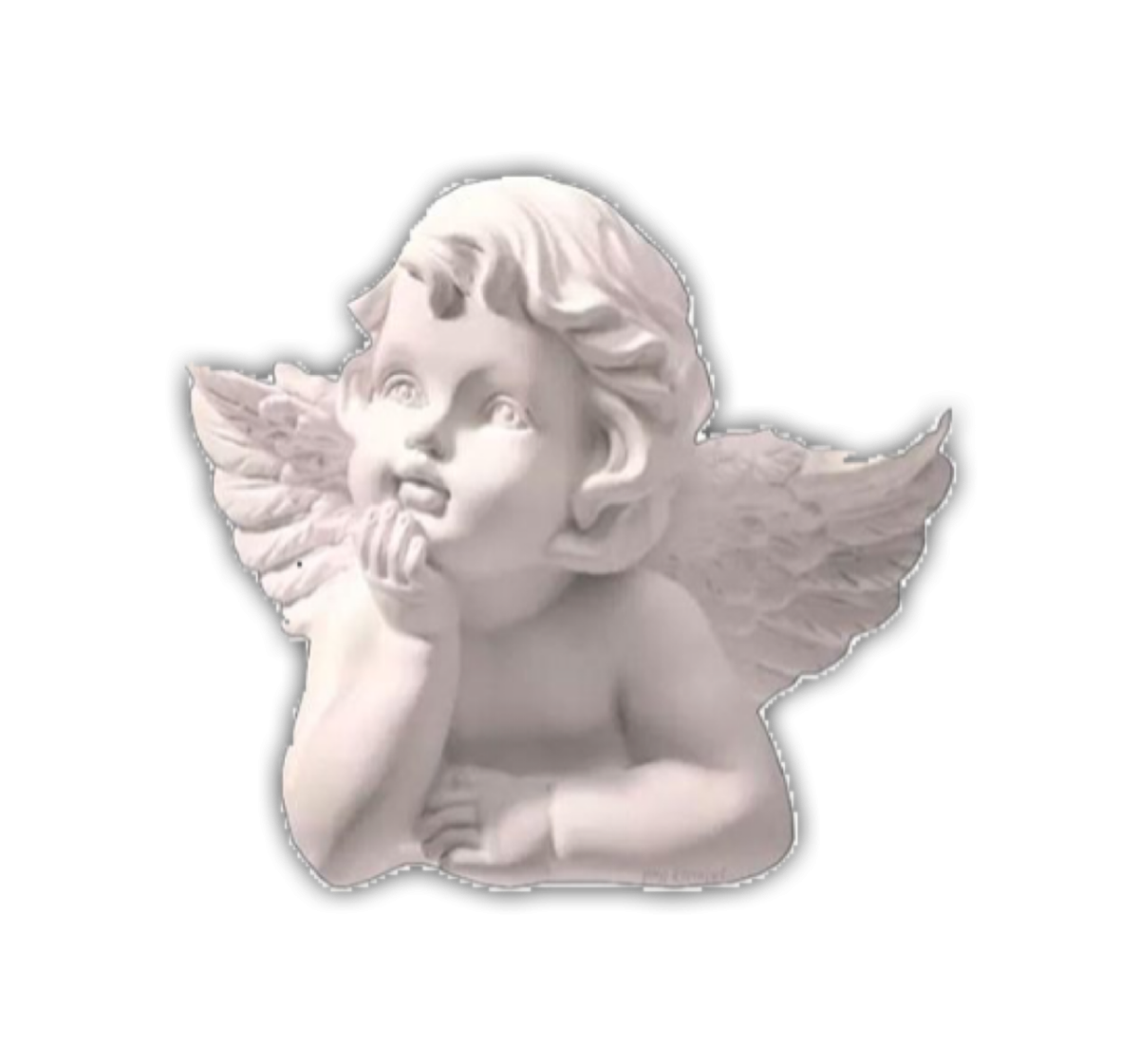 Ангел на прозрачном фоне