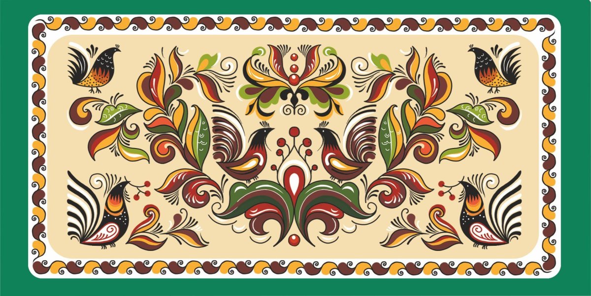 Северодвинская роспись ракульская