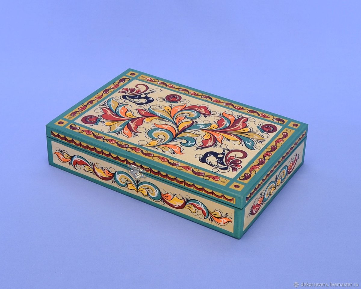 Роспись дверей в русском стиле