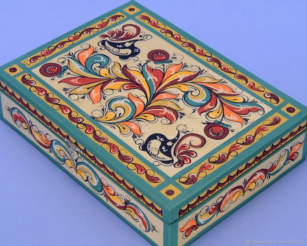 Ракульская роспись изделия