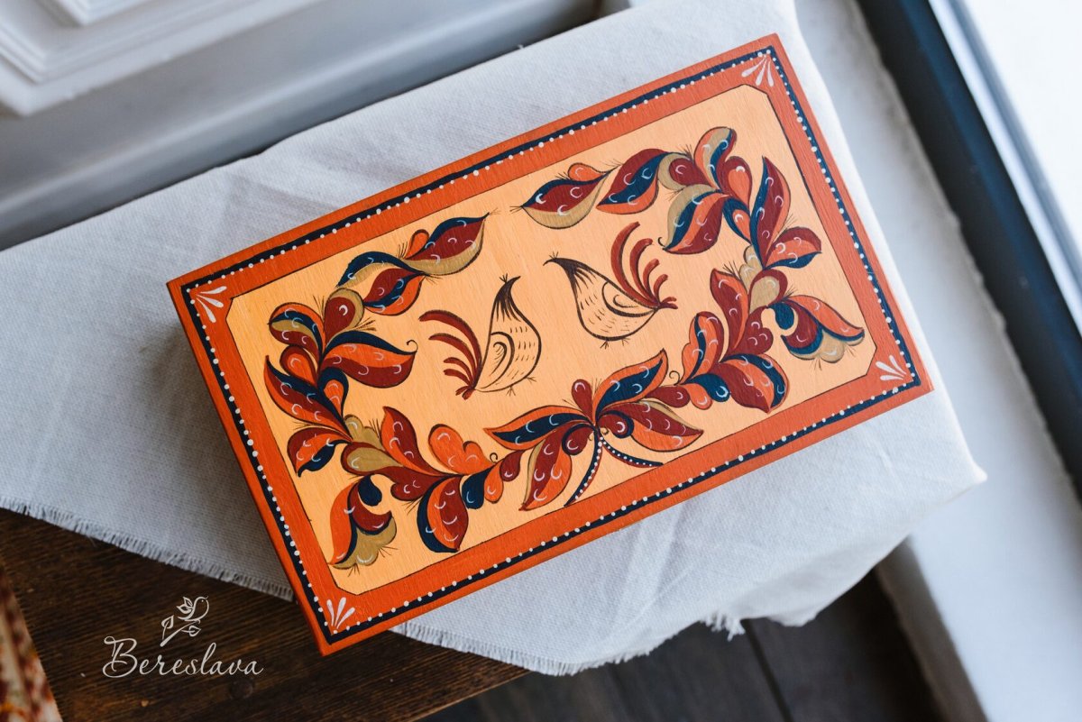 Разделочная доска ракульская роспись