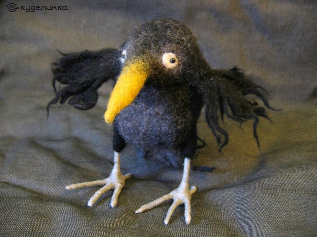 Ворона мультяшный