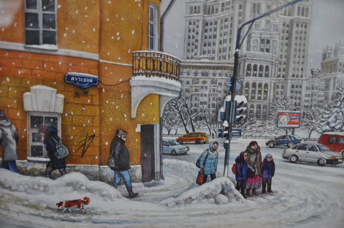 Художник Алена Дергилева. Зима