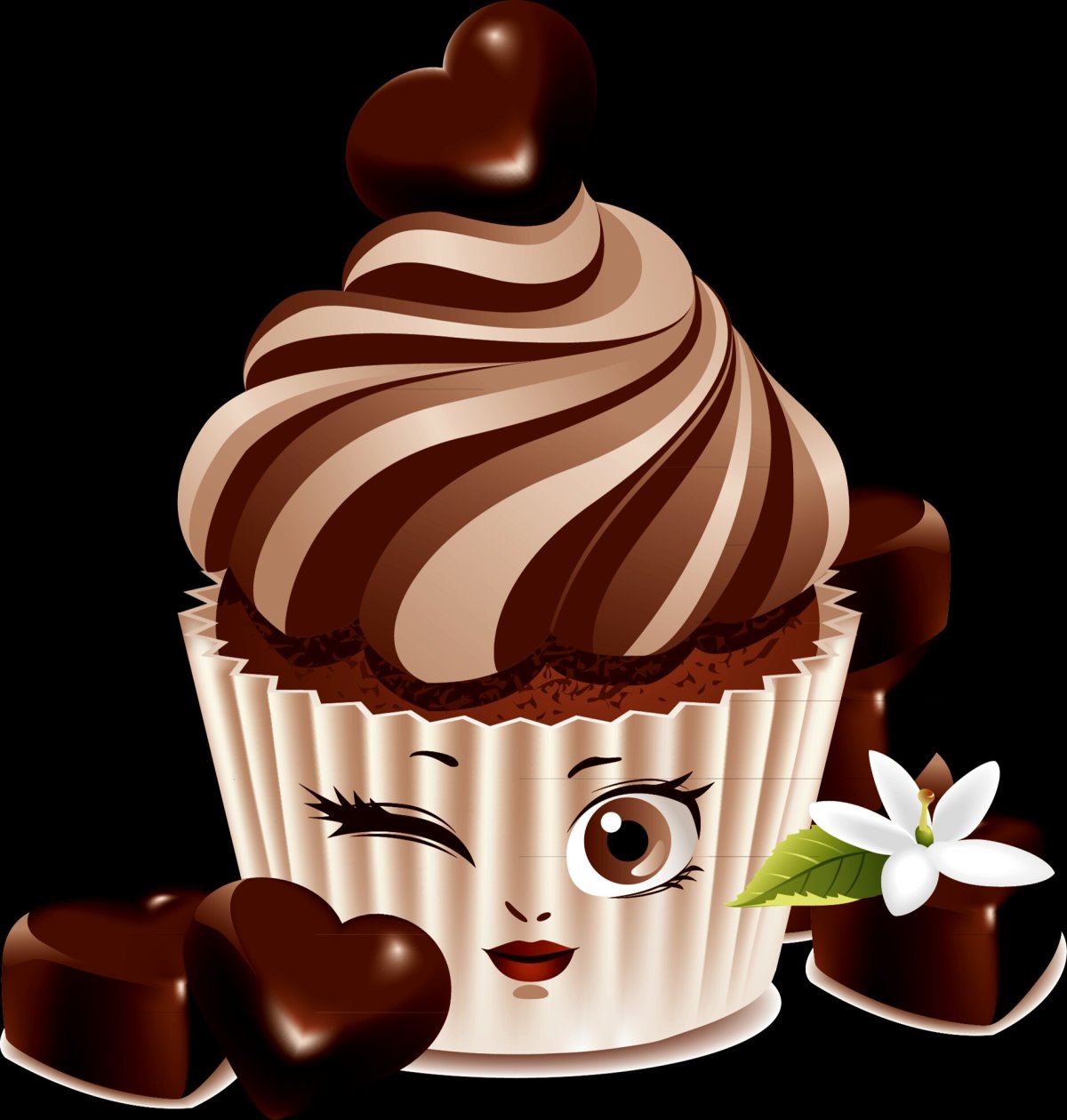 Девушка пирожное