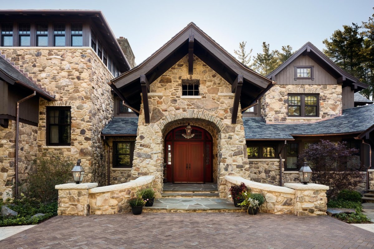 Рустикальный стиль фасад