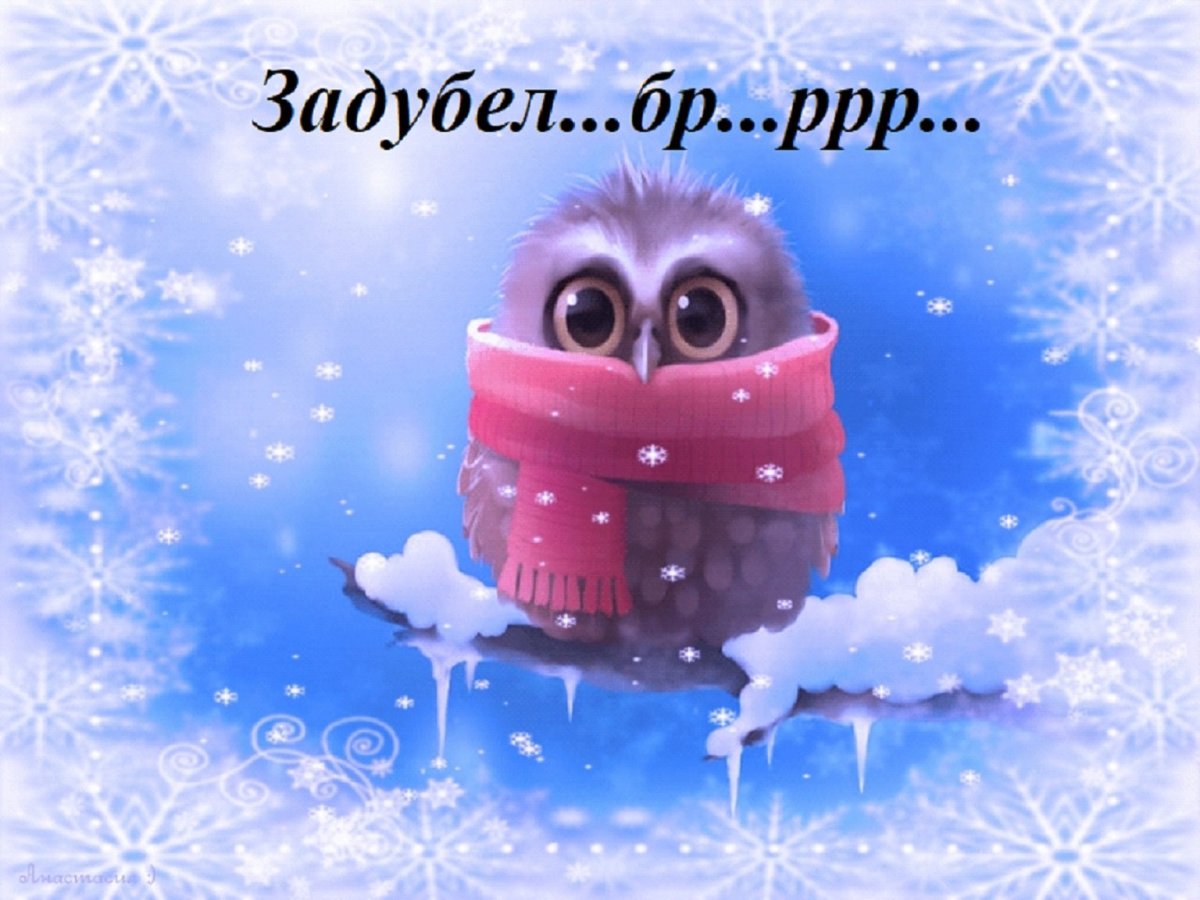 Теплые зимние открытки