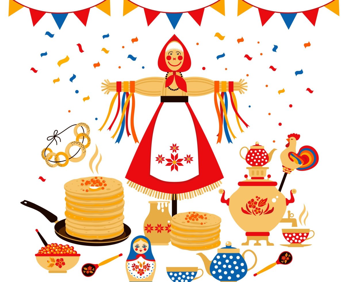 Масленица раскраска