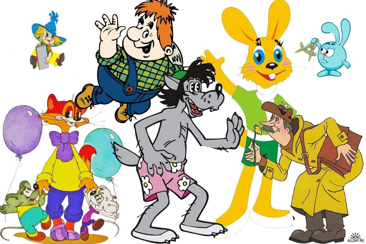 Персонажи из советских мультфильмов