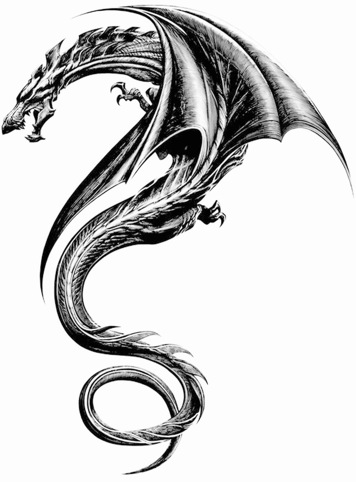 Железный дракон тату