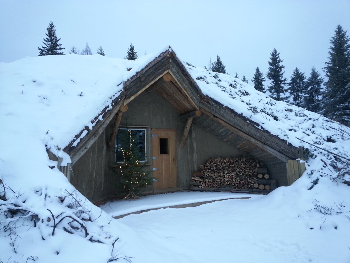 Дом землянка