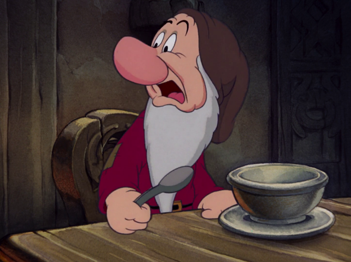 Гном Ворчун из Белоснежки