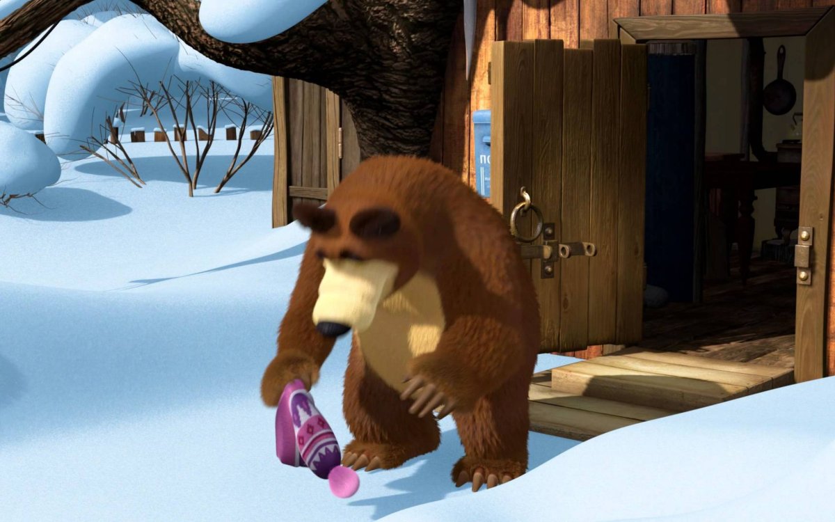 Маша и медведь Пингвиненок и Маша