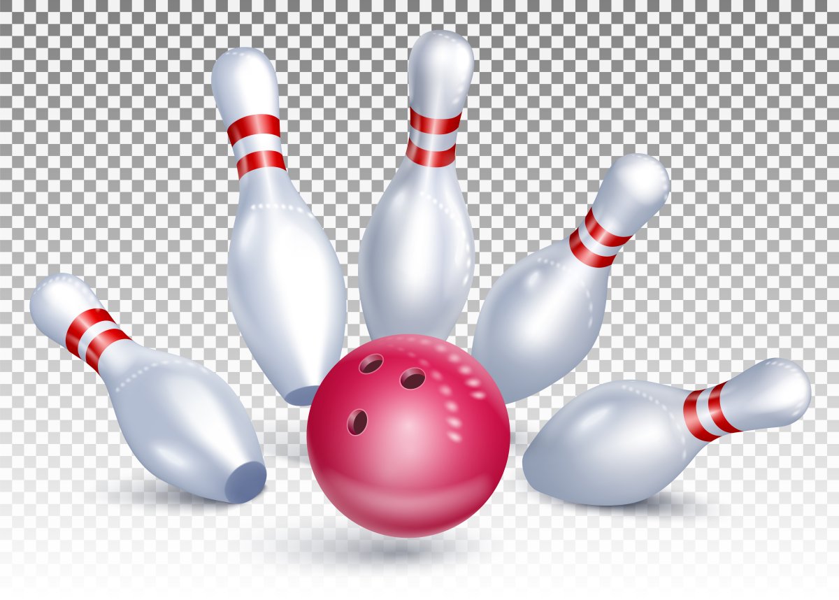 Bowling на белом фоне