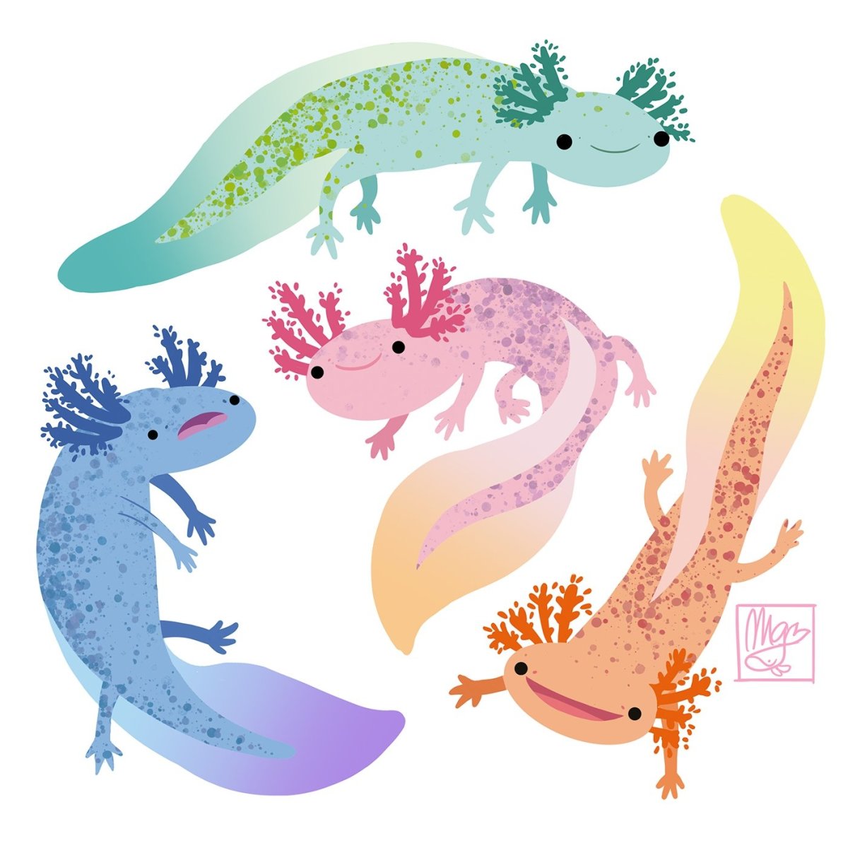 Мем аксолотль покемон