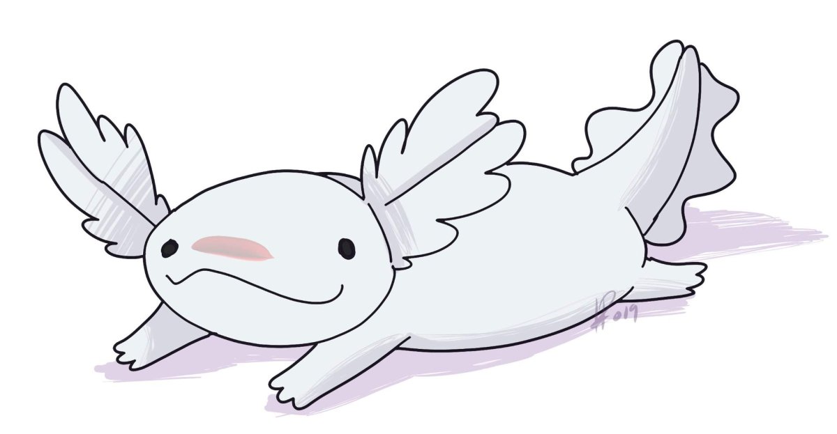 Аксолотль Кавайи Чиби