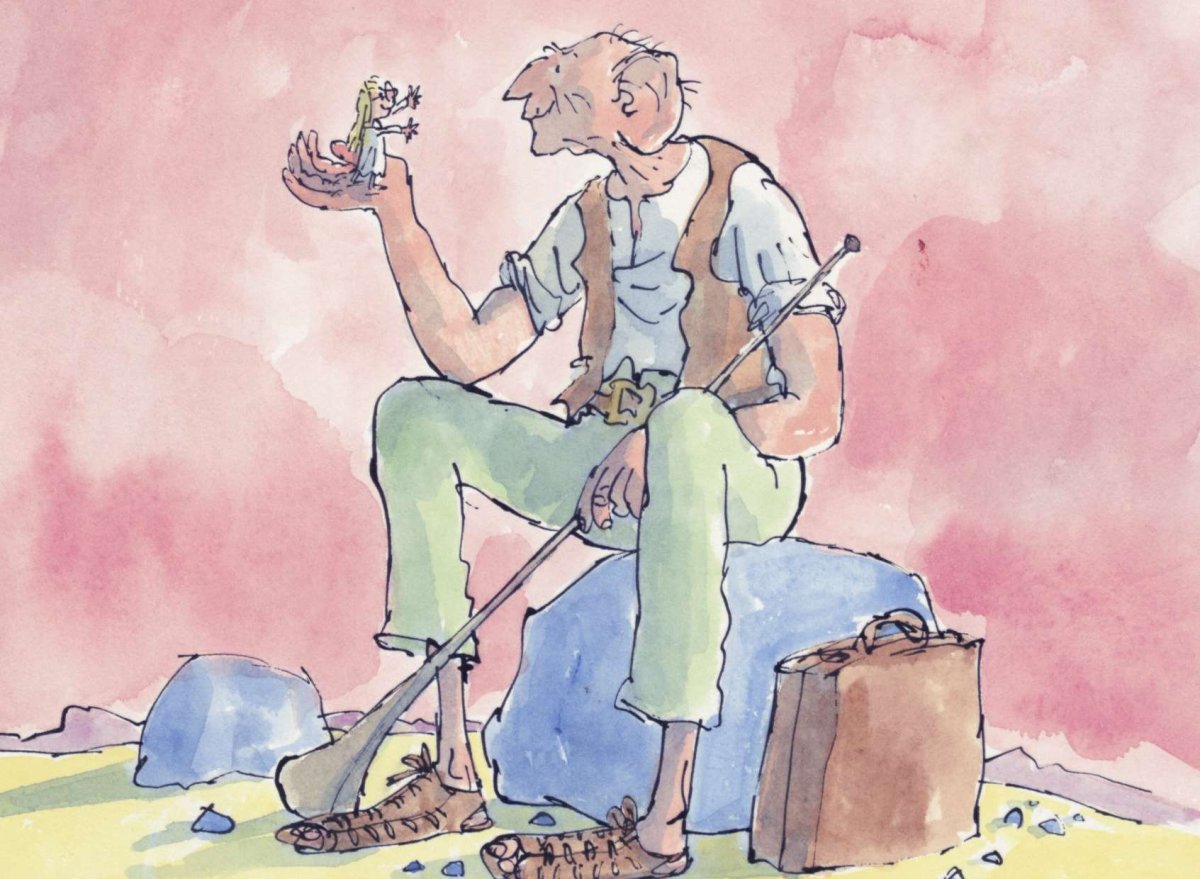 Большой и добрый великан книжные иллюстрации