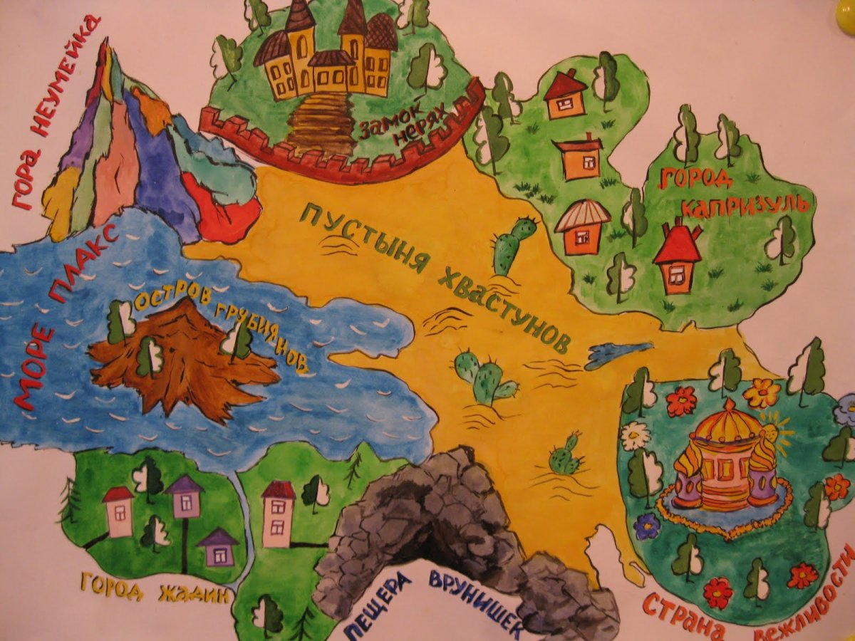 Карта путешествия в волшебную страну