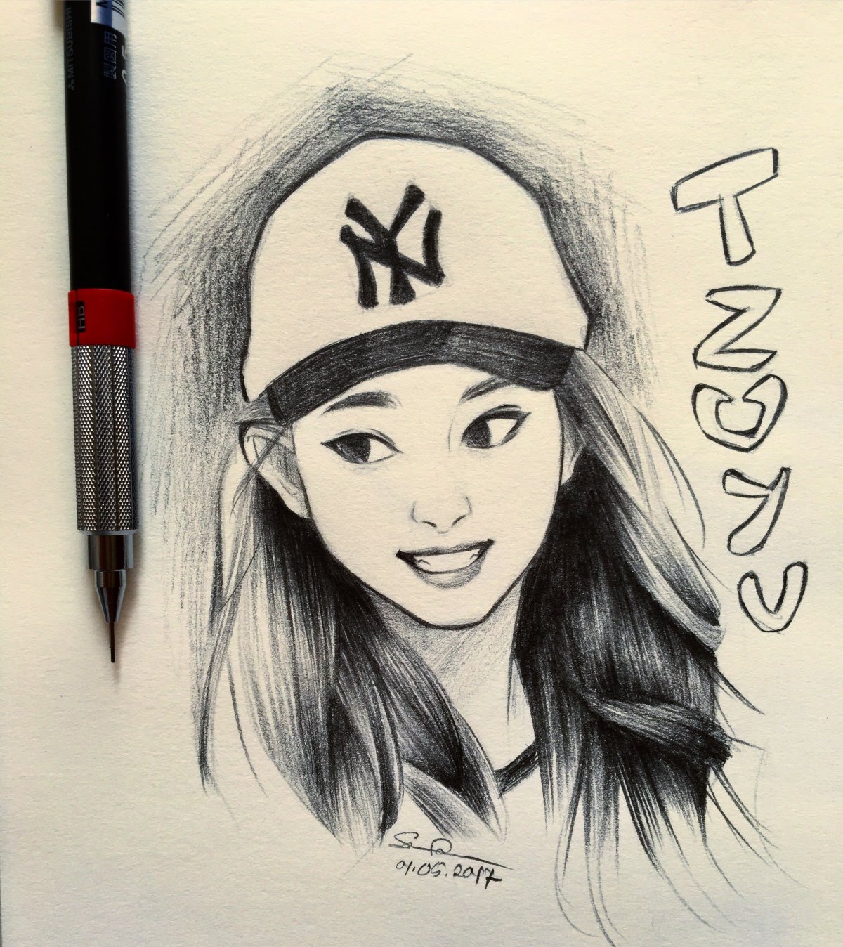 Рисунки корейских девушек для срисовки