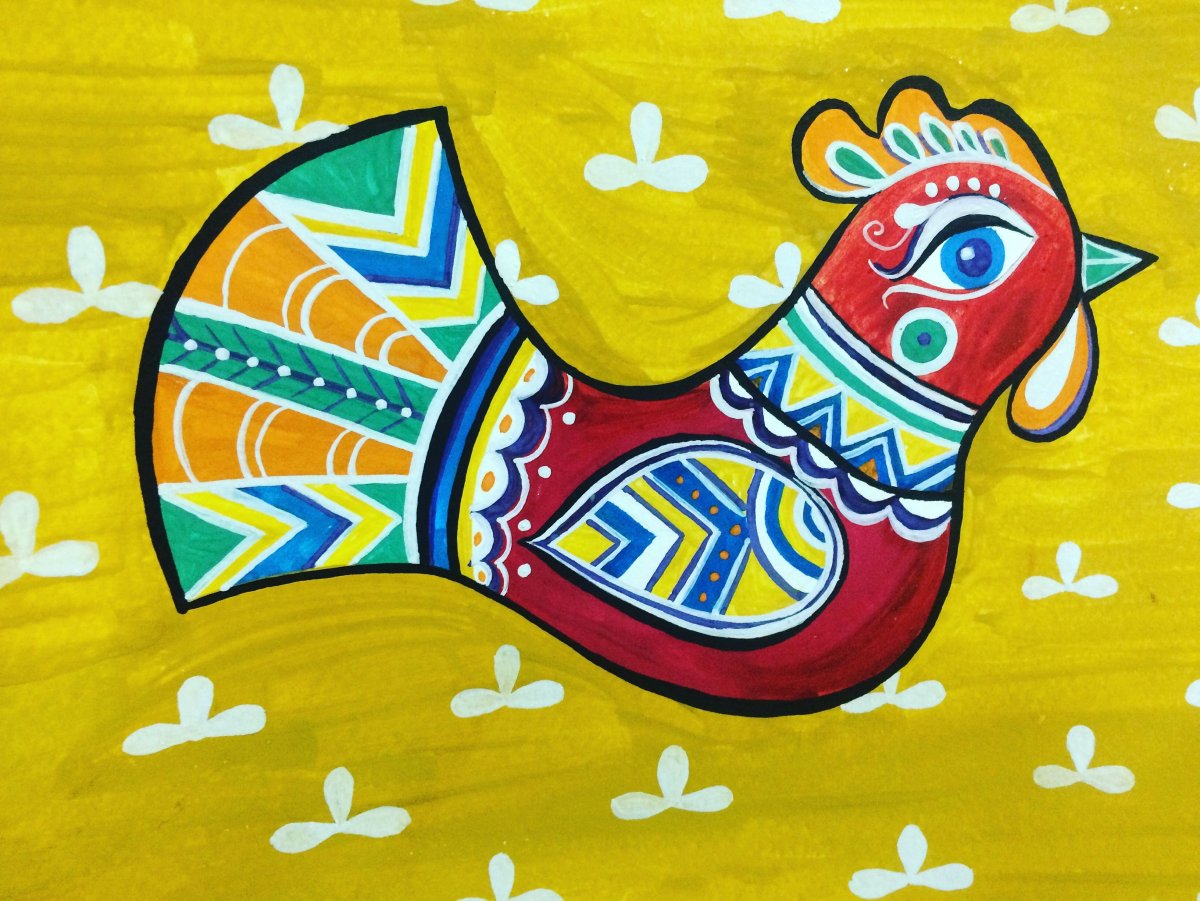 Филимоновская игрушка орнамент