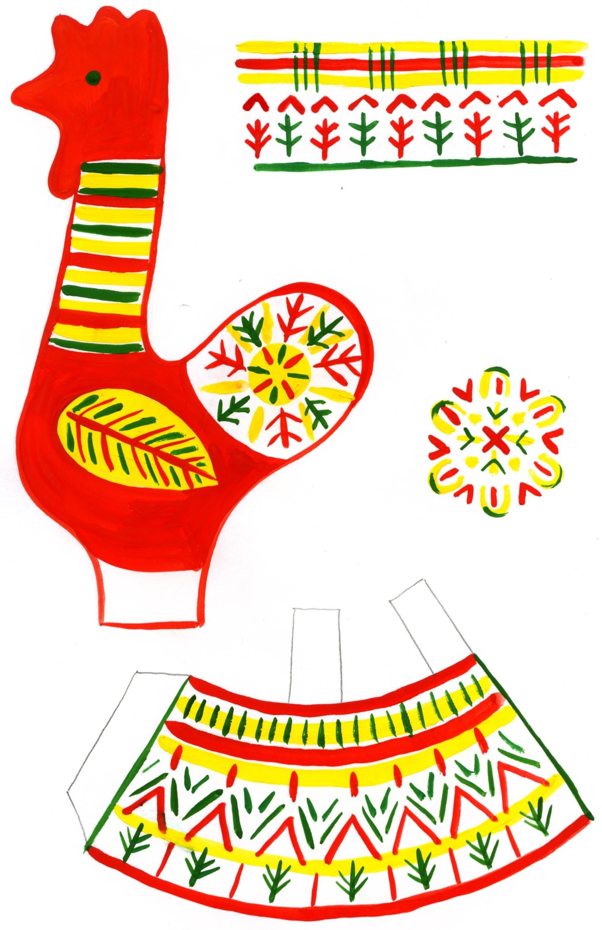 Филимоновская роспись баран