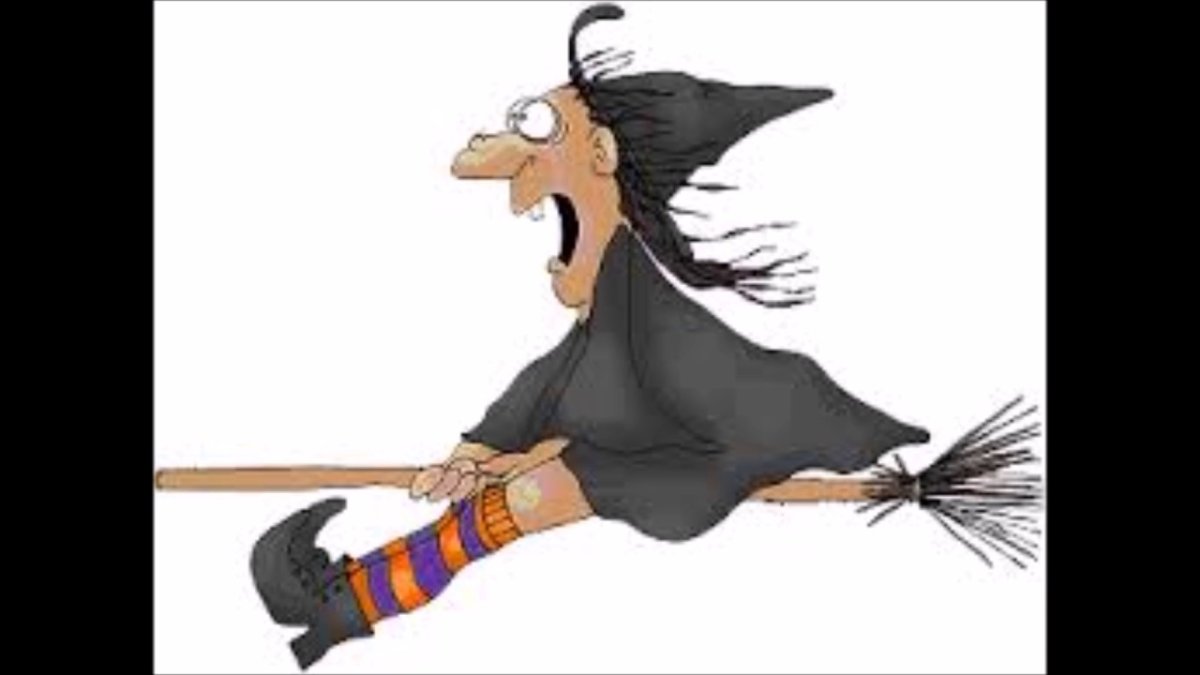 Маленькая ведьмочка на метле