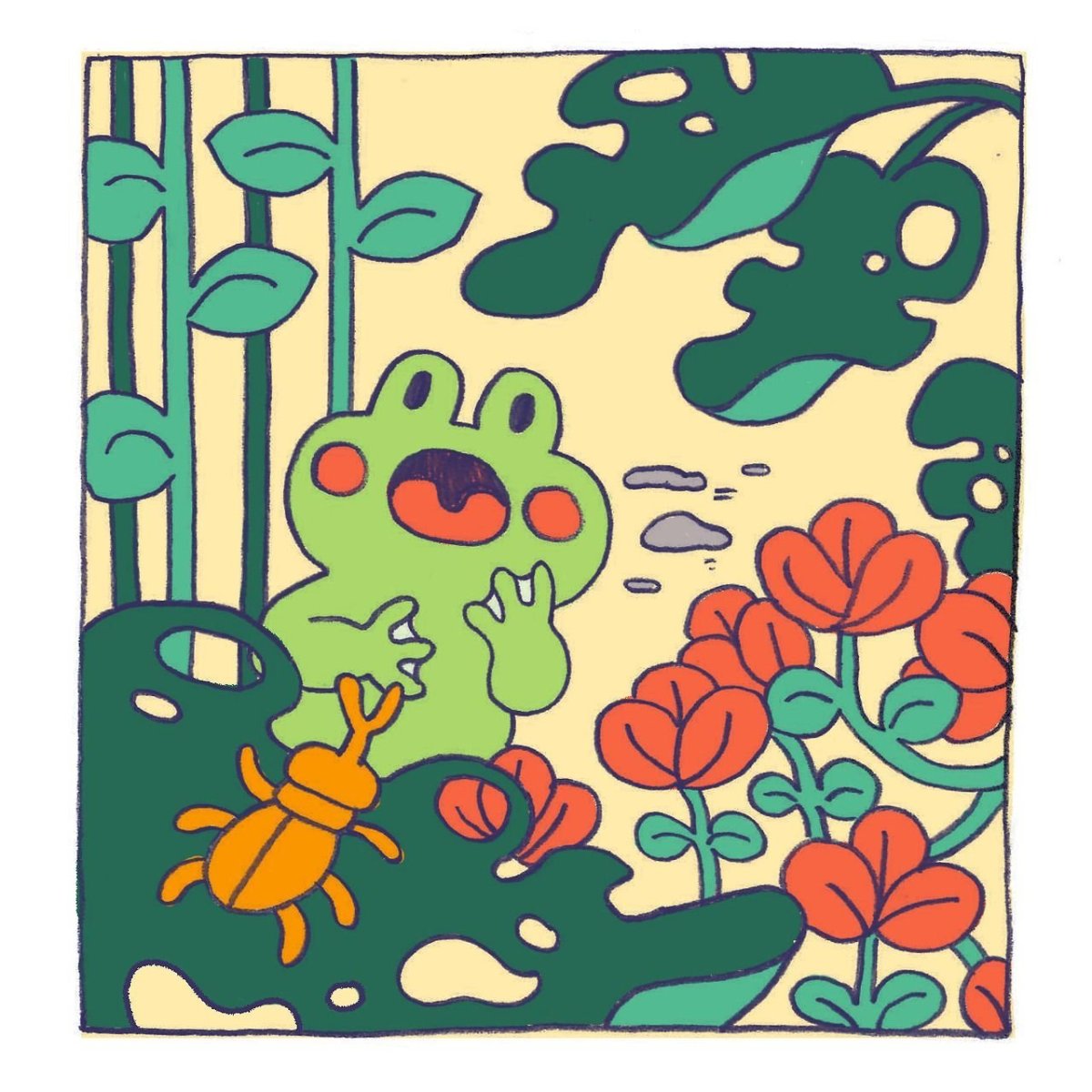 Жаба с крыльями