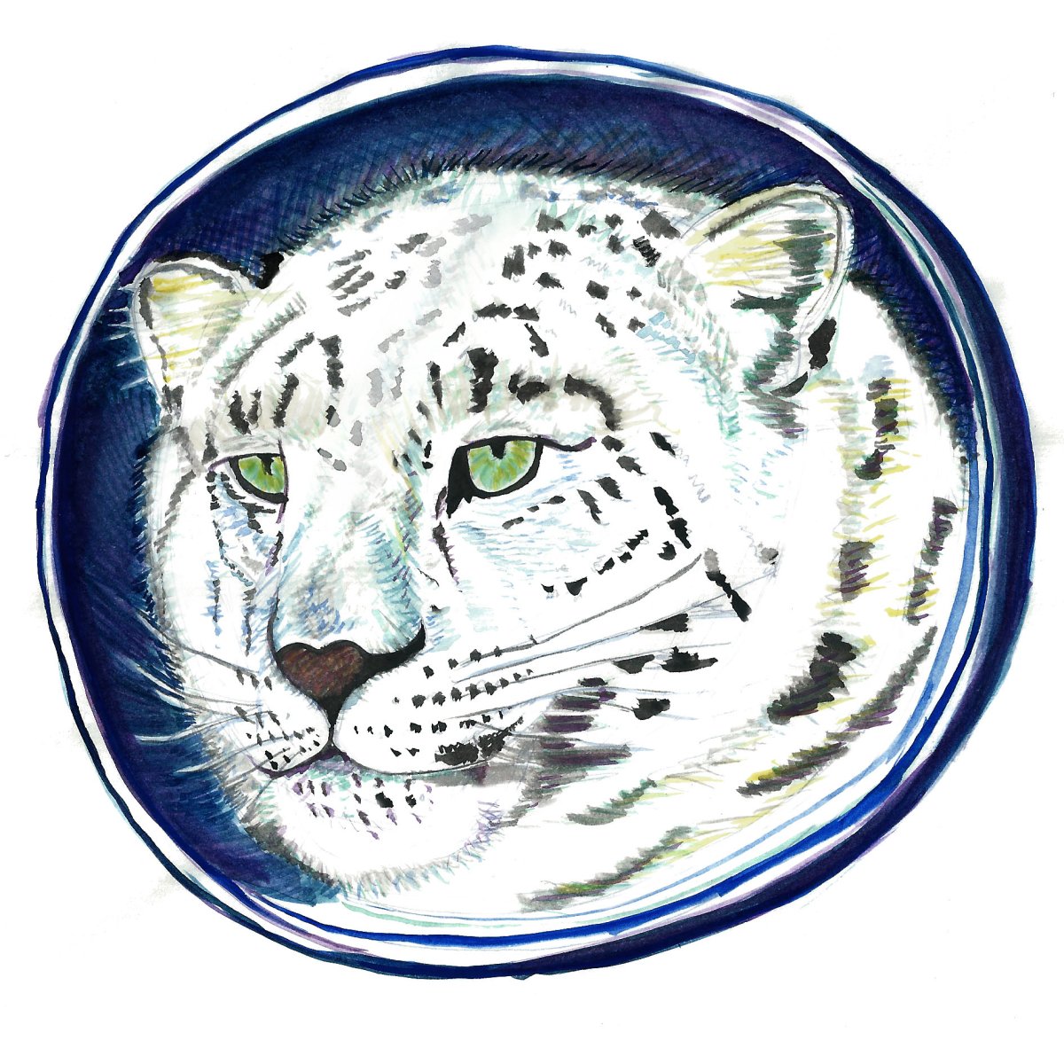 Снежный Барс силуэт