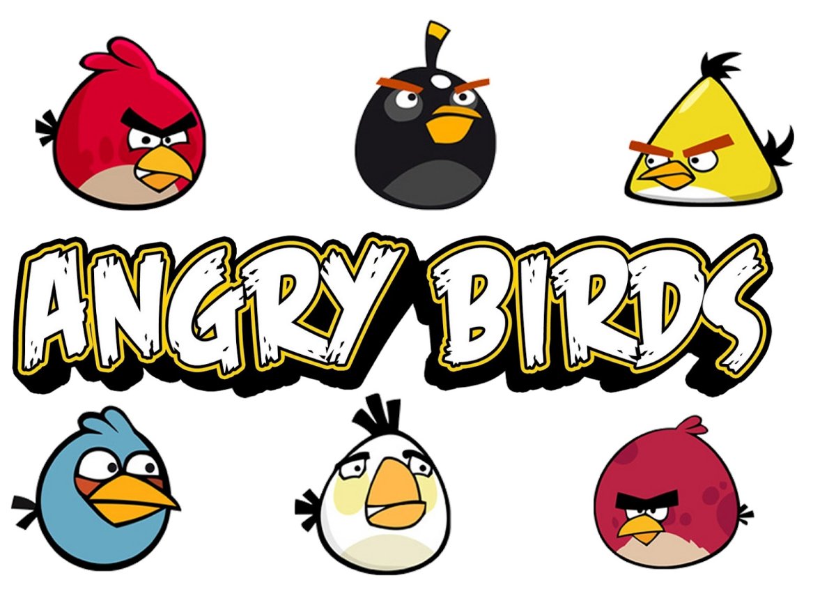 Angry Birds надпись