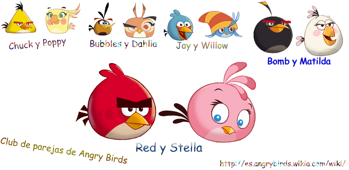 Angry Birds Стелла Гейл и ред