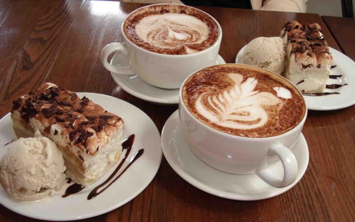 Капучино с тортиком