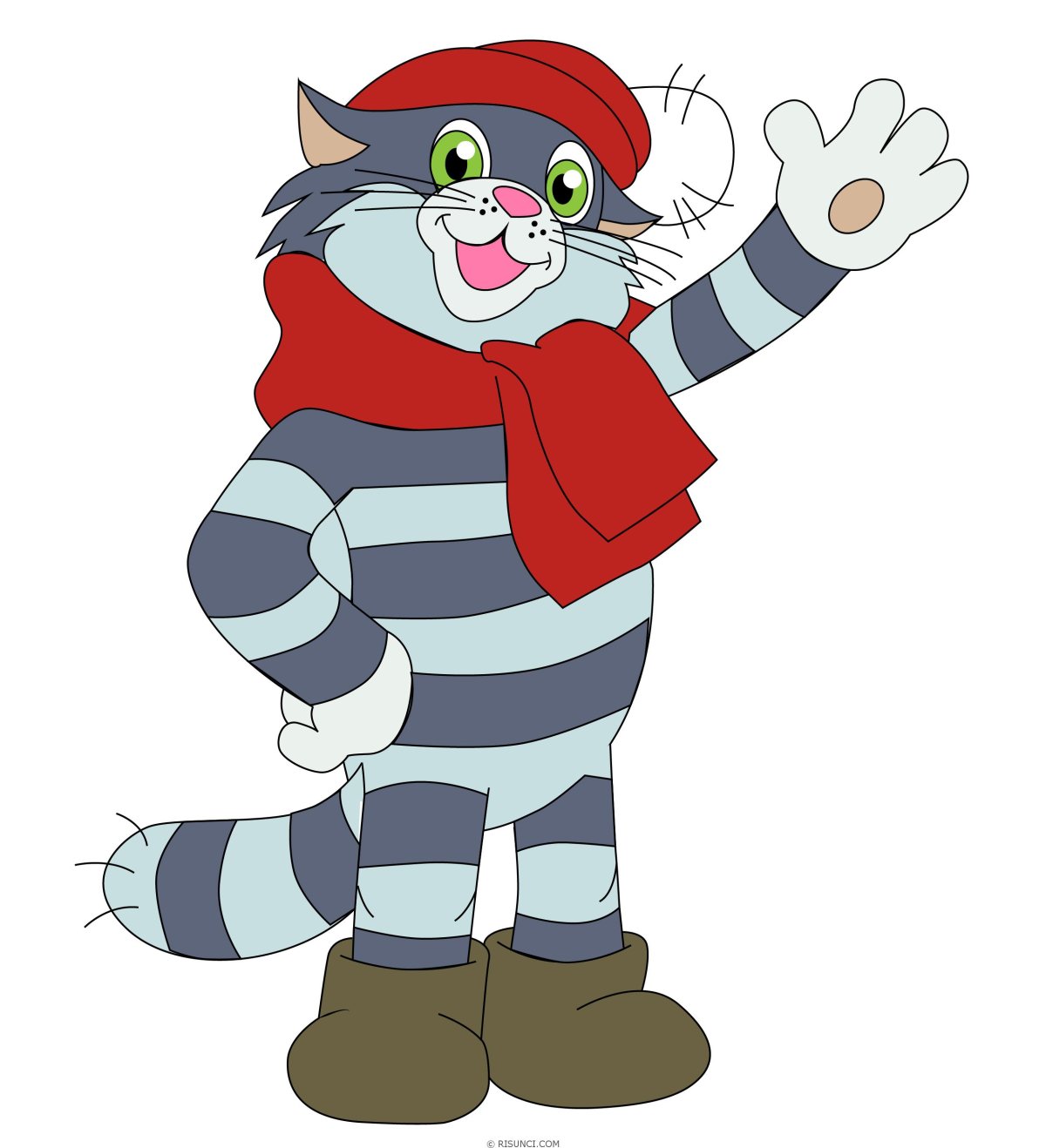 Новогодний плакат Простоквашино