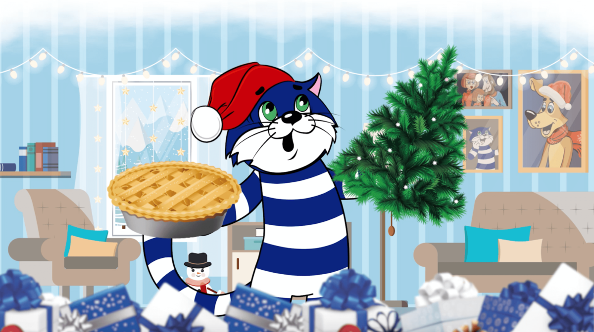 Простоквашино кот Матроскин новогодний