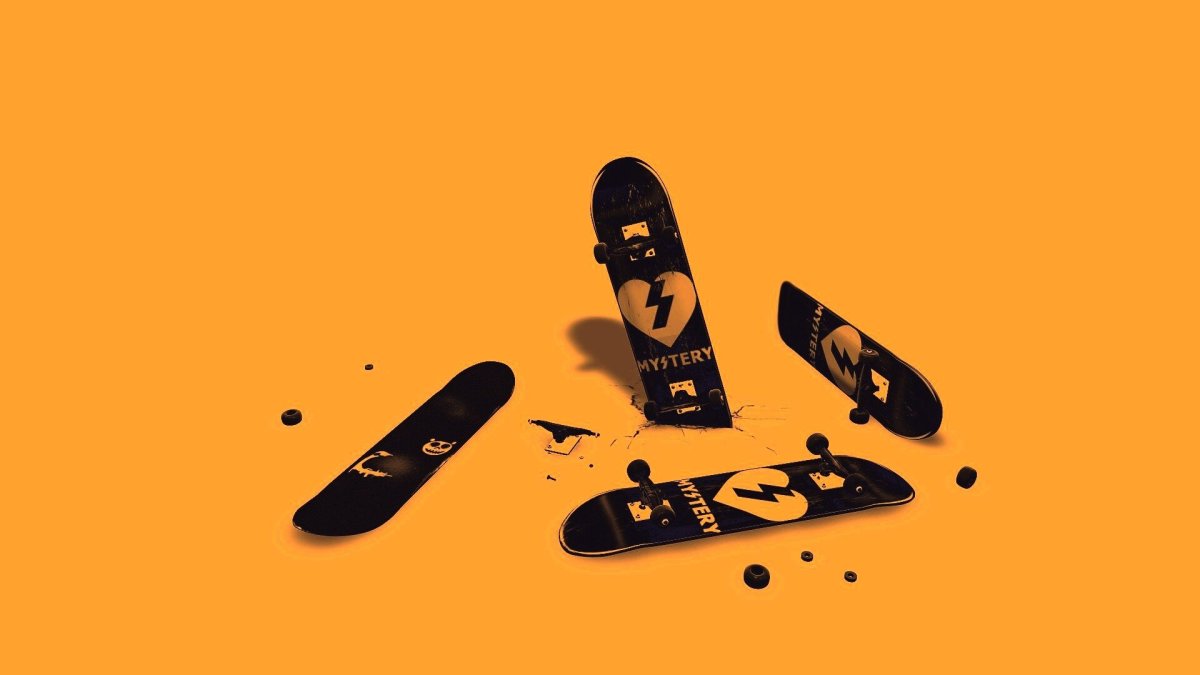 Сломанный скейт