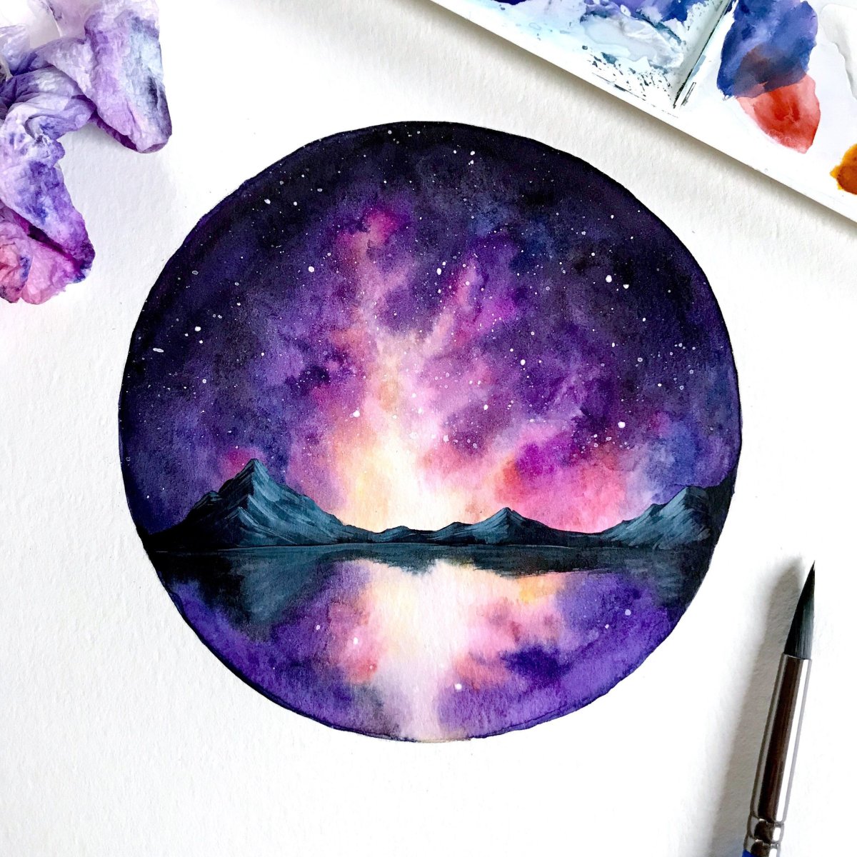 Космос акварелью